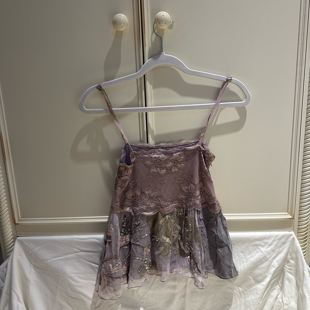 Elegant Purple Lace Women’s Top